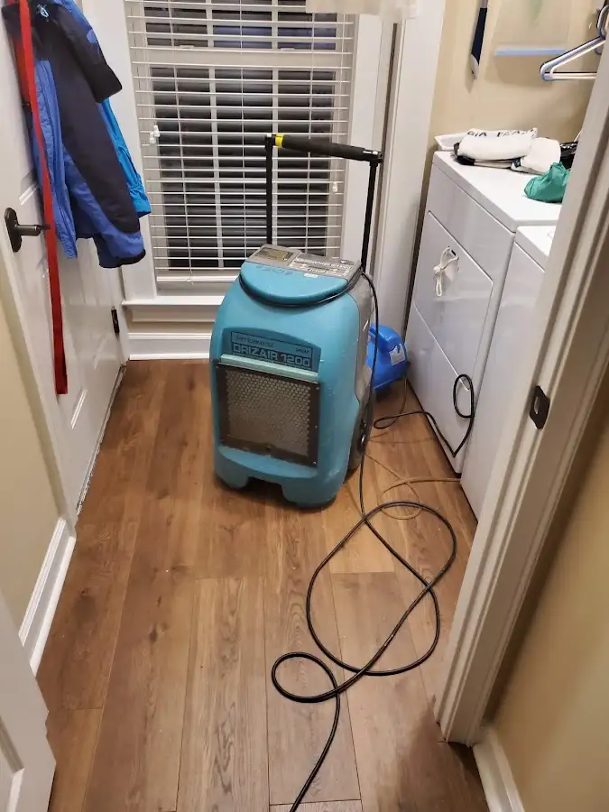 Commercial dehumidifier deployed for Flood Damage Cleanup in San Marino