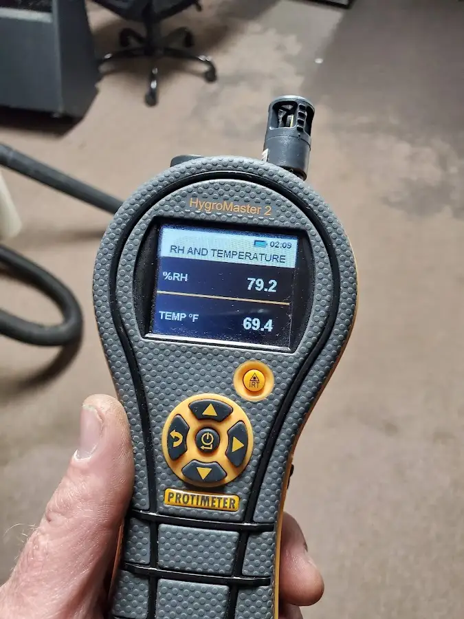 Moisture meter humidity assessment for Fire & Smoke Damage Restoration in San Marino